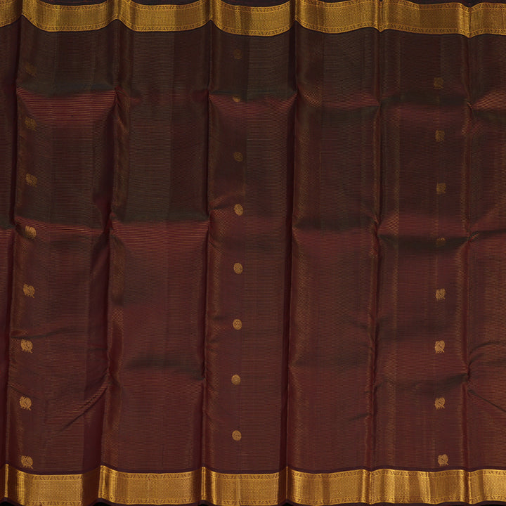 Hayagrivas Handloom Araku Maroon Vairaoosi Kanjivaram Silk Saree KBE1010I7-1