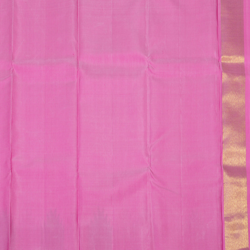 Hayagrivas Handloom Baby Pink Kanjivaram Silk Saree with Temple Border KBE1011I4-1