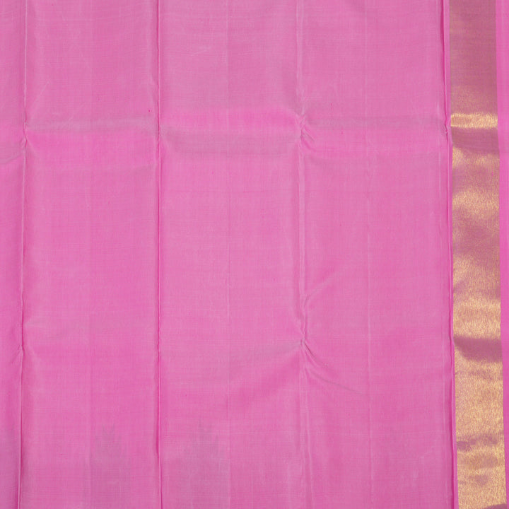 Hayagrivas Handloom Baby Pink Kanjivaram Silk Saree with Temple Border KBE1011I4-1