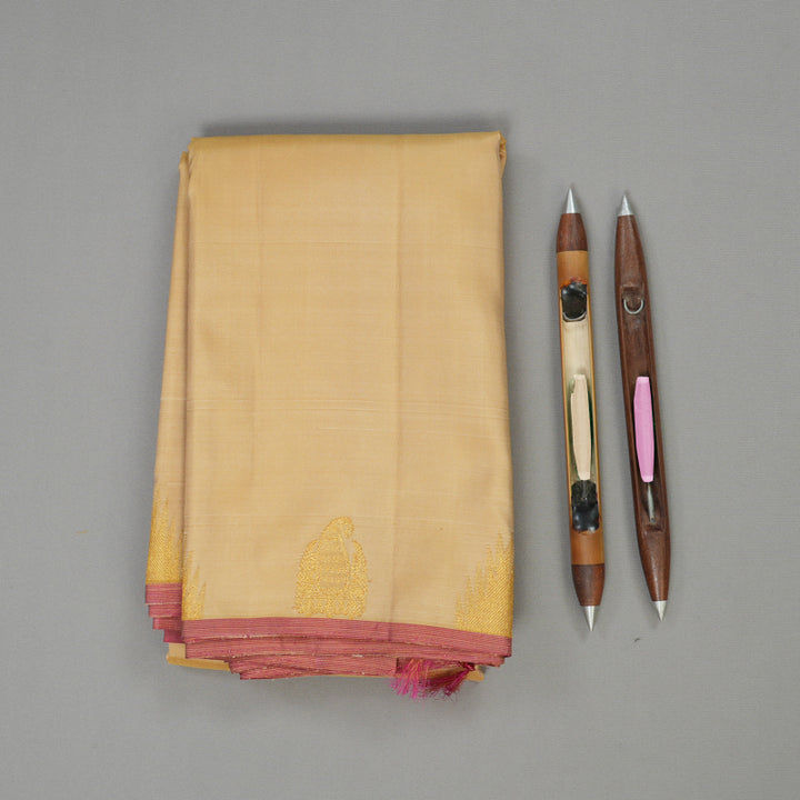 Hayagrivas Handlooom Sandal Kanjivaram Silk Saree KBE1013I6-1