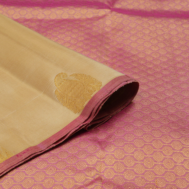 Hayagrivas Handlooom Sandal Kanjivaram Silk Saree KBE1013I6-1
