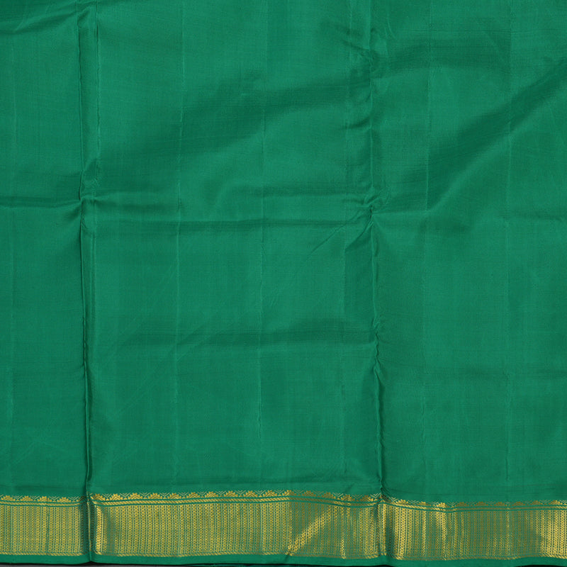 Hayagrivas Handloom Maroon Kanjivaram Ten Yards Silk Saree with Green Border KBE1013I9-1