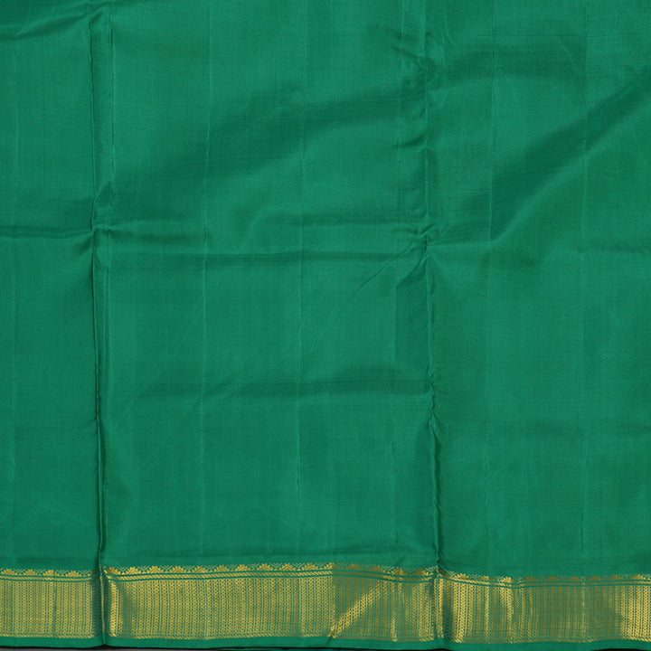Hayagrivas Handloom Maroon Kanjivaram Ten Yards Silk Saree with Green Border KBE1013I9-1