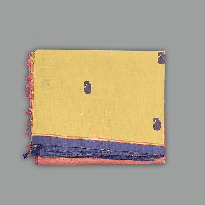 Hayagrivas Light Pink Pure Cotton Saree KBE1019I13-8