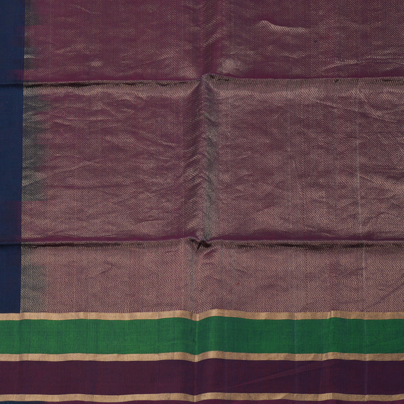 Hayagrivas Karum Neelam Pure Kora Silk Cotton Saree KBE101D3-13