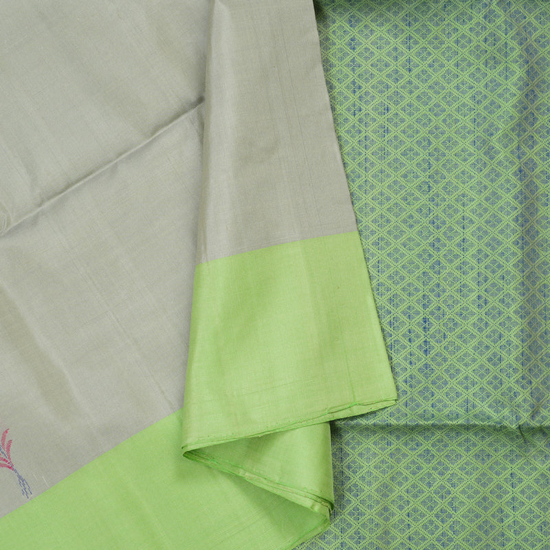 Hayagrivas Handloom Soft Silk Saree in Charming Beige KBE101D5-17