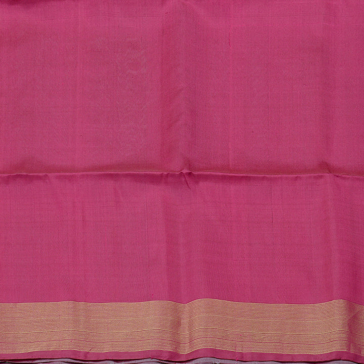 Hayagrivas Lilac Colour Handloom Soft Silk Saree with Pink Border KBE101D5-18