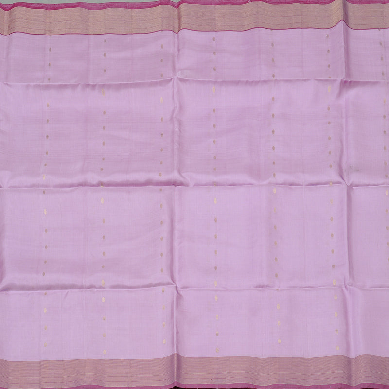Hayagrivas Lilac Colour Handloom Soft Silk Saree with Pink Border KBE101D5-18