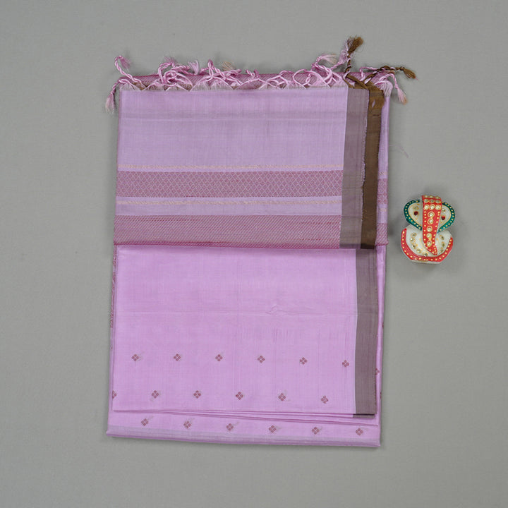 Hayagrivas Lavender Handloom Soft Silk Saree KBE101D5-19
