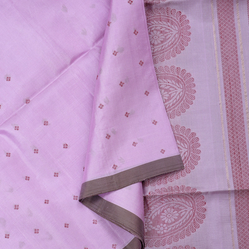 Hayagrivas Lavender Handloom Soft Silk Saree KBE101D5-19