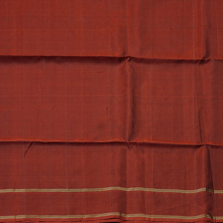 Hayagrivas Honey Mustard Handloom Soft Silk Saree with Wine Red Border KBE101D5-8