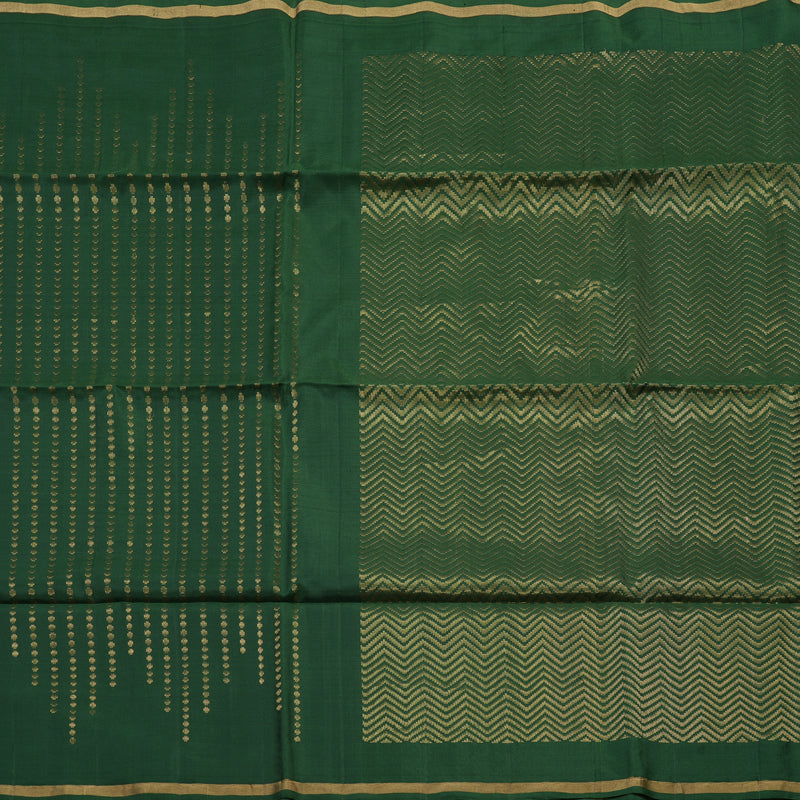 Hayagrivas Handloom Dark Green Soft Silk Saree KBE101D6-8