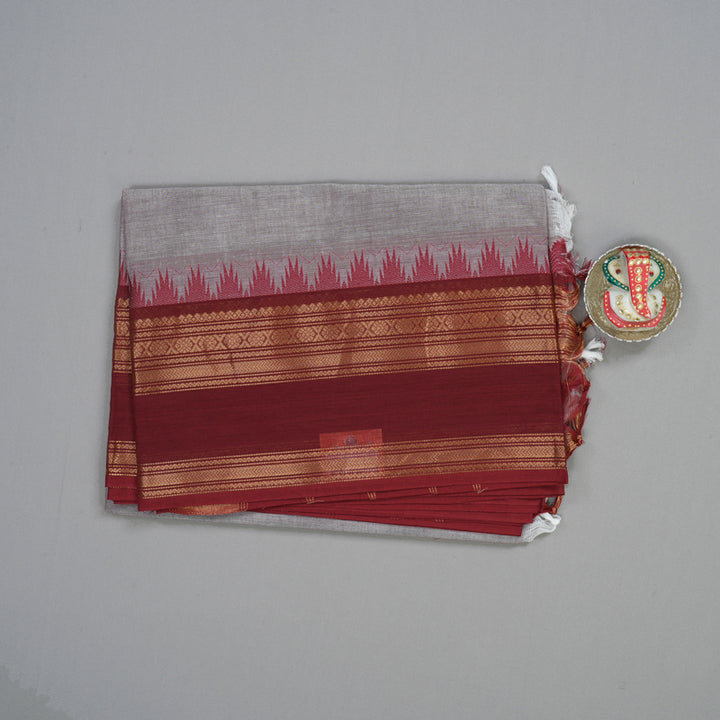 Hayagrivas Lilac Handloom Chettinad Cotton Saree KBE1031I3-115