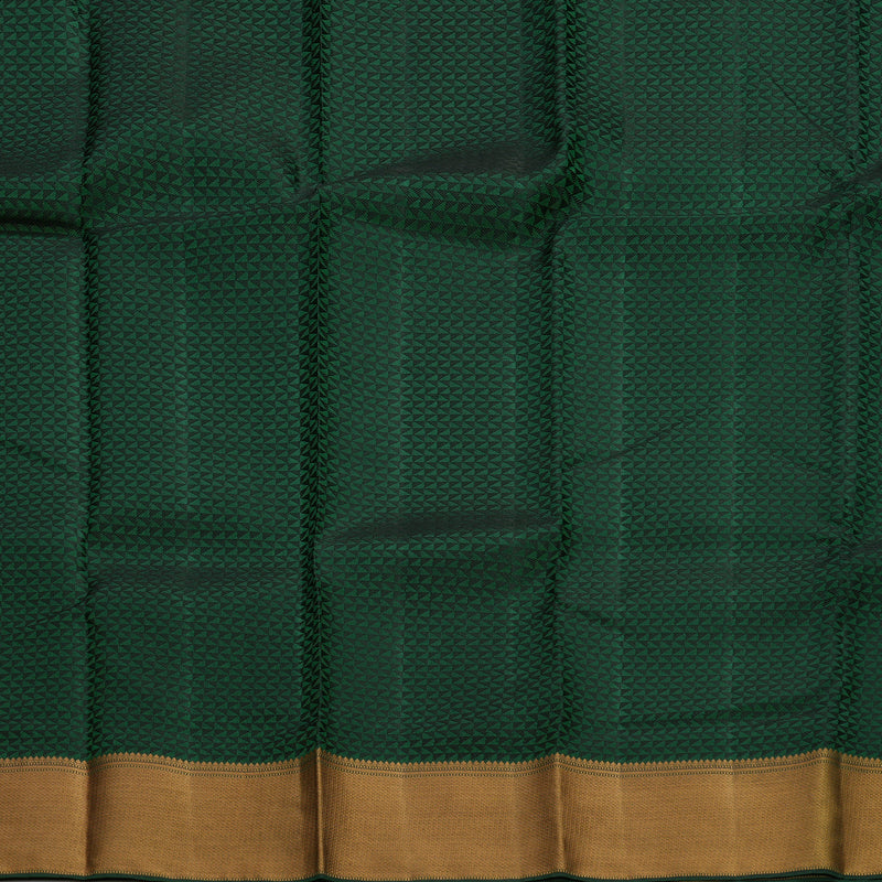Hayagrivas Handloom Green & Black Kanjivaram Silk Saree KBE1034I7-2