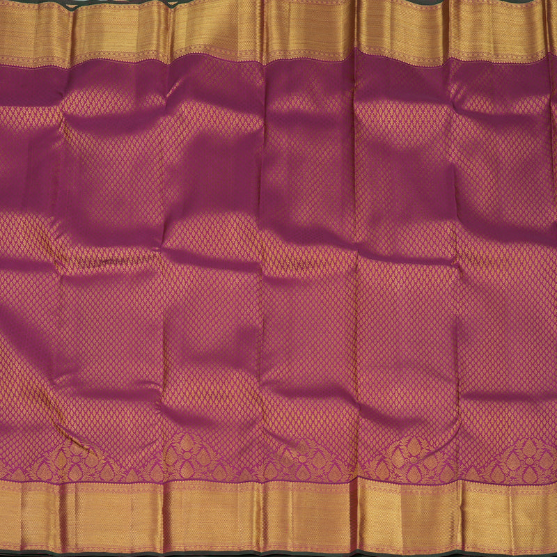 Hayagrivas Handloom Purple Kanjivaram Silk Saree KBE1036I13-16