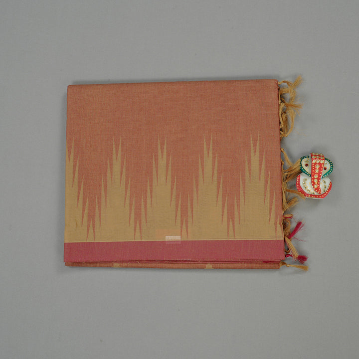 Hayagrivas Handloom Pure Cotton Saree in Cpativating Onion Pink KBE103D13-1