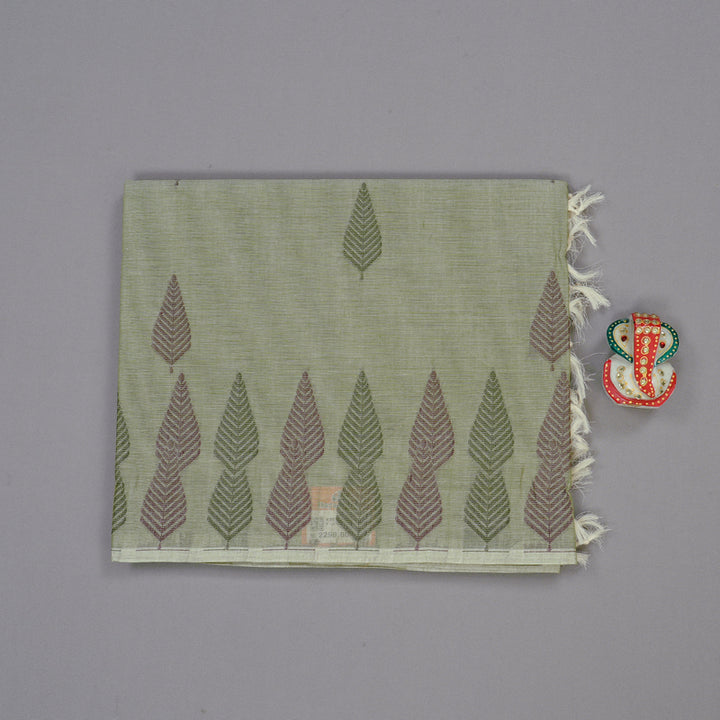 Hayagrivas Handloom Pure Cotton Saree in Versatile Light Elaichi Green KBE103D26-1