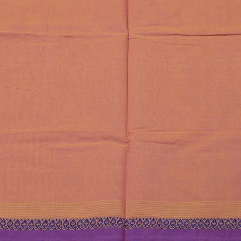 Hayagrivas Handloom Pure Cotton Saree in Sophisticated Dual Tone (Yellow With Pink) KBE103D4-12