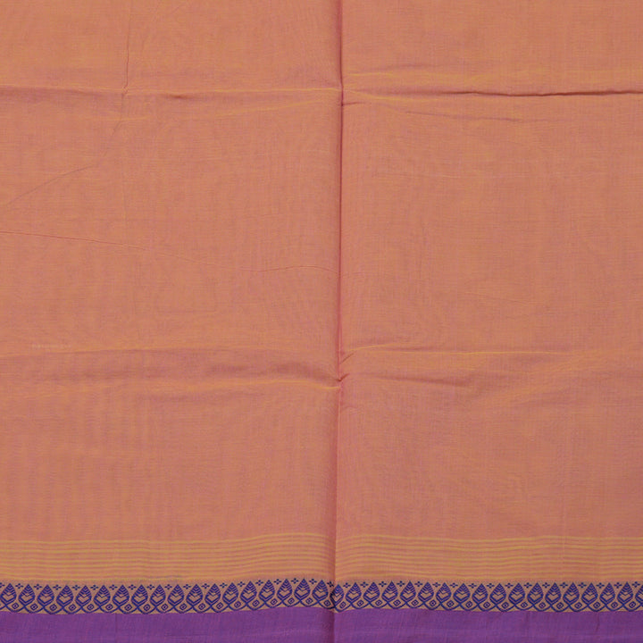 Hayagrivas Handloom Pure Cotton Saree in Sophisticated Dual Tone (Yellow With Pink) KBE103D4-12