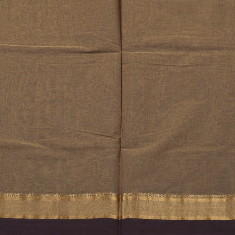 Hayagrivas Handloom Pure Cotton Saree in Refined Wheat Brown KBE103D4-26