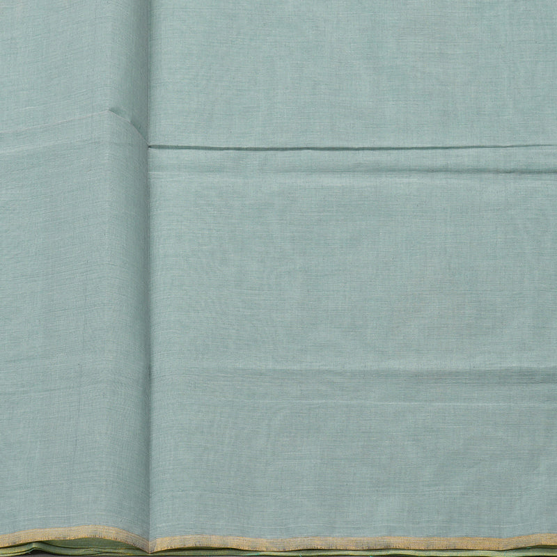 Hayagrivas Handloom Pure Cotton Saree in Serene Sea Green KBE103D41-2