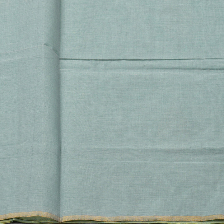 Hayagrivas Handloom Pure Cotton Saree in Serene Sea Green KBE103D41-2