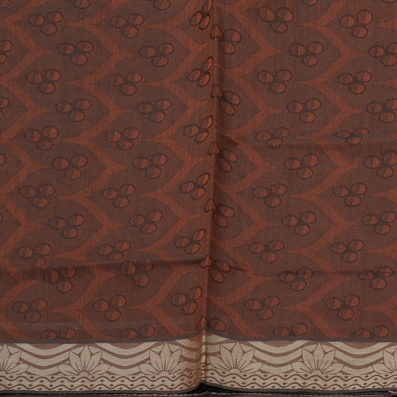 Hayagrivas Handloom Pure Cotton Saree in Classic Burnt Orange KBE103D43-7