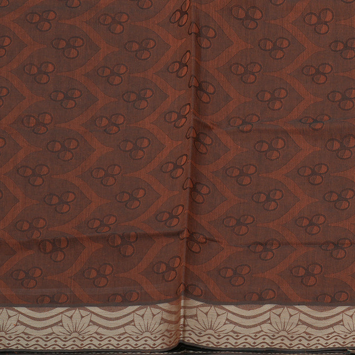 Hayagrivas Handloom Pure Cotton Saree in Classic Burnt Orange KBE103D43-7