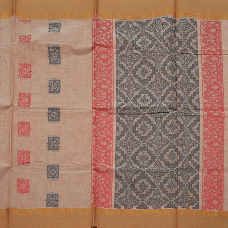 Hayagrivas Handloom Pure Cotton Saree in Soft Onion Pink KBE103D6-4