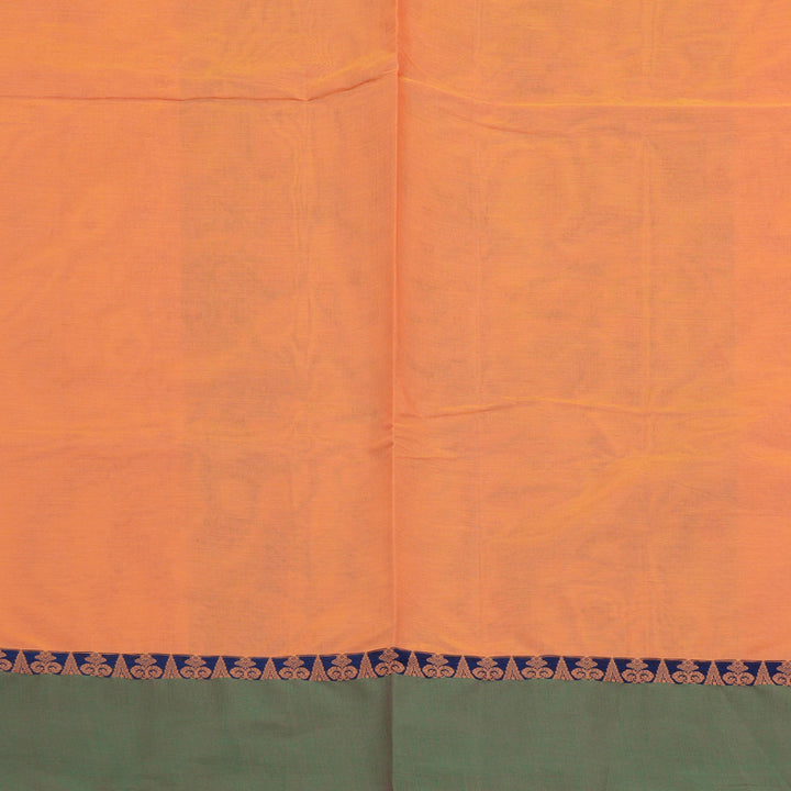 Hayagrivas Handloom Pure Cotton Saree in Eye-catching Dual Tone (Yellow With Pink) KBE103D7-2