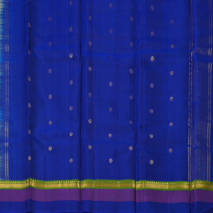 Hayagrivas Handloom Elephant Grey Kanjivaram Silk Saree KBE1040I5-3