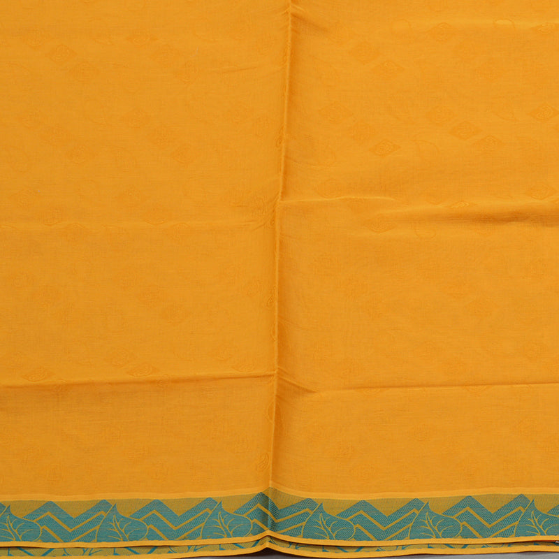 Hayagrivas Handloom Pure Cotton Saree in Vibrant Mango Yellow KBE104D1-15