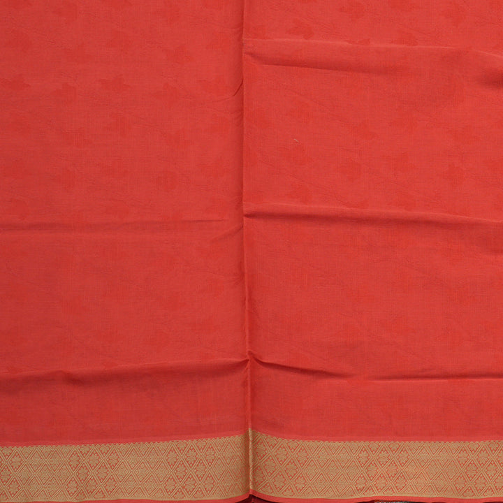 Hayagrivas Handloom Pure Cotton Saree in Fabulous Red KBE104D1-21