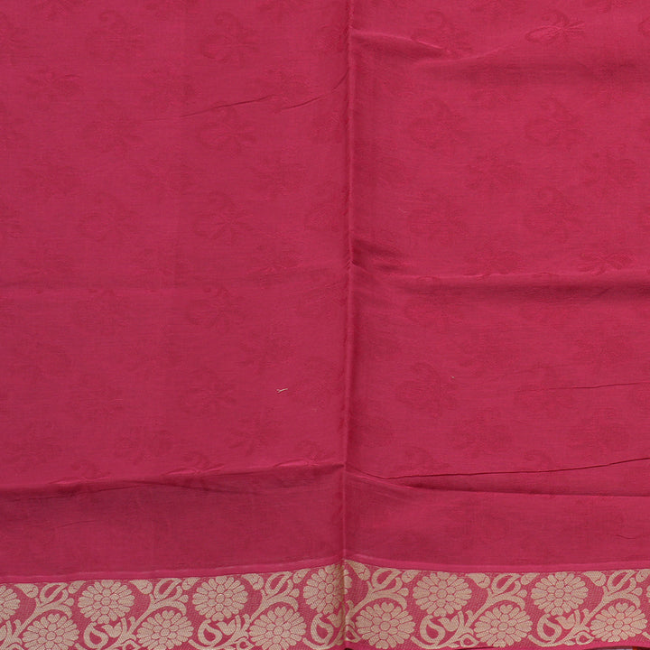 Hayagrivas Handloom Pure Cotton Saree in Radiant Dark Pink KBE104D1-25