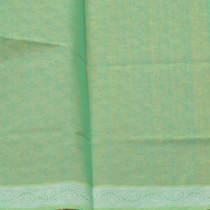 Hayagrivas Handloom Pure Cotton Saree in Dreamy Dual Tone (Pink with Yellow) KBE104D2-5
