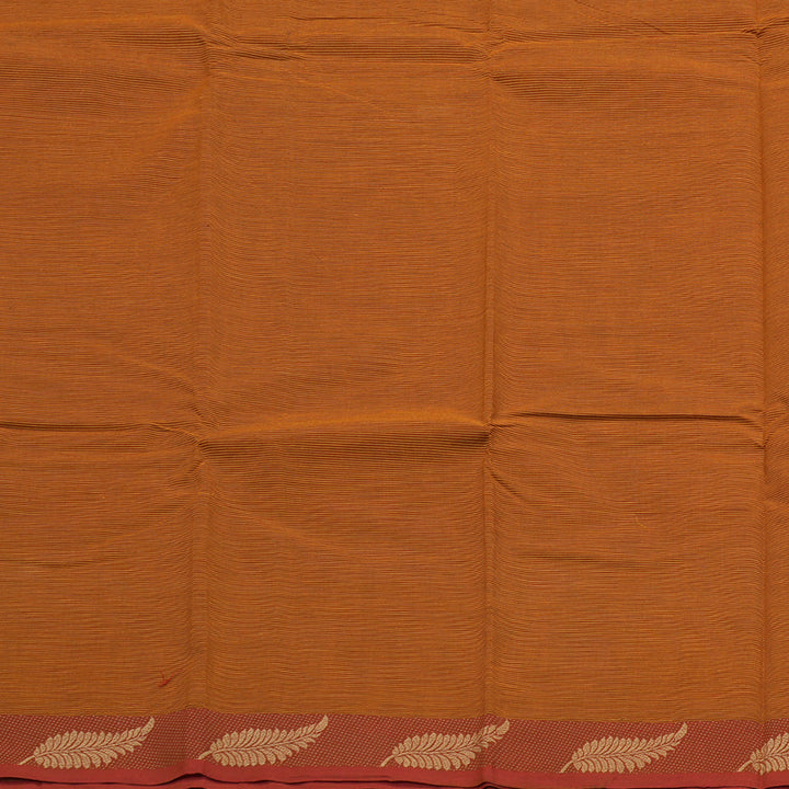 Hayagrivas Handloom Pure Cotton Saree in Energising Honey Mustard KBE104D3-10