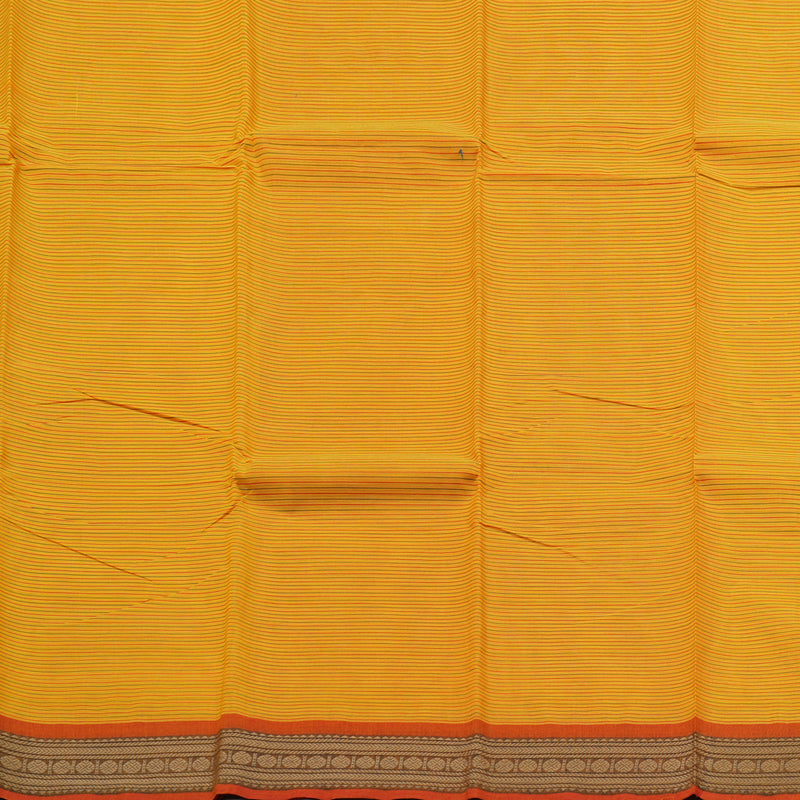 Hayagrivas Handloom Pure Cotton Saree in Sunlit Yellow KBE104D3-13
