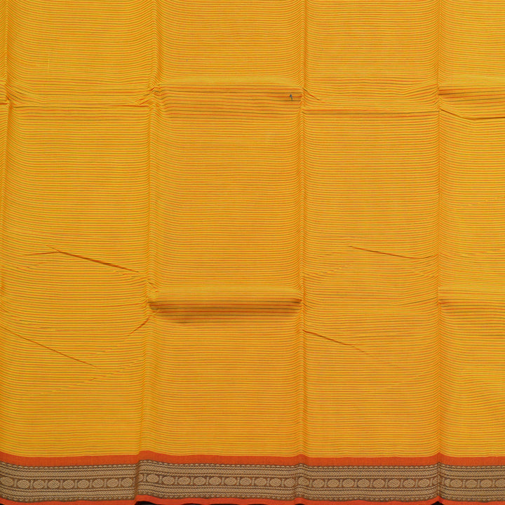 Hayagrivas Handloom Pure Cotton Saree in Sunlit Yellow KBE104D3-13