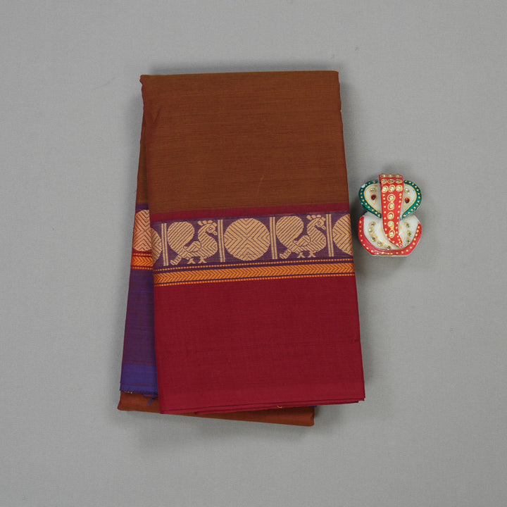 Hayagrivas Handloom Pure Cotton Saree in Manthalir Ganga jamuna border KBE104D3-20