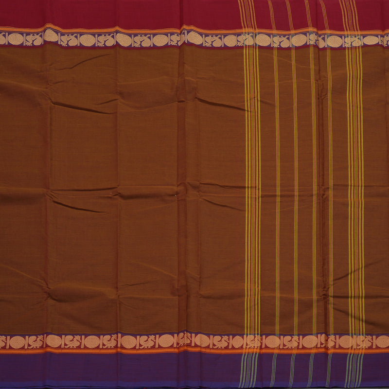 Hayagrivas Handloom Pure Cotton Saree in Manthalir Ganga jamuna border KBE104D3-20