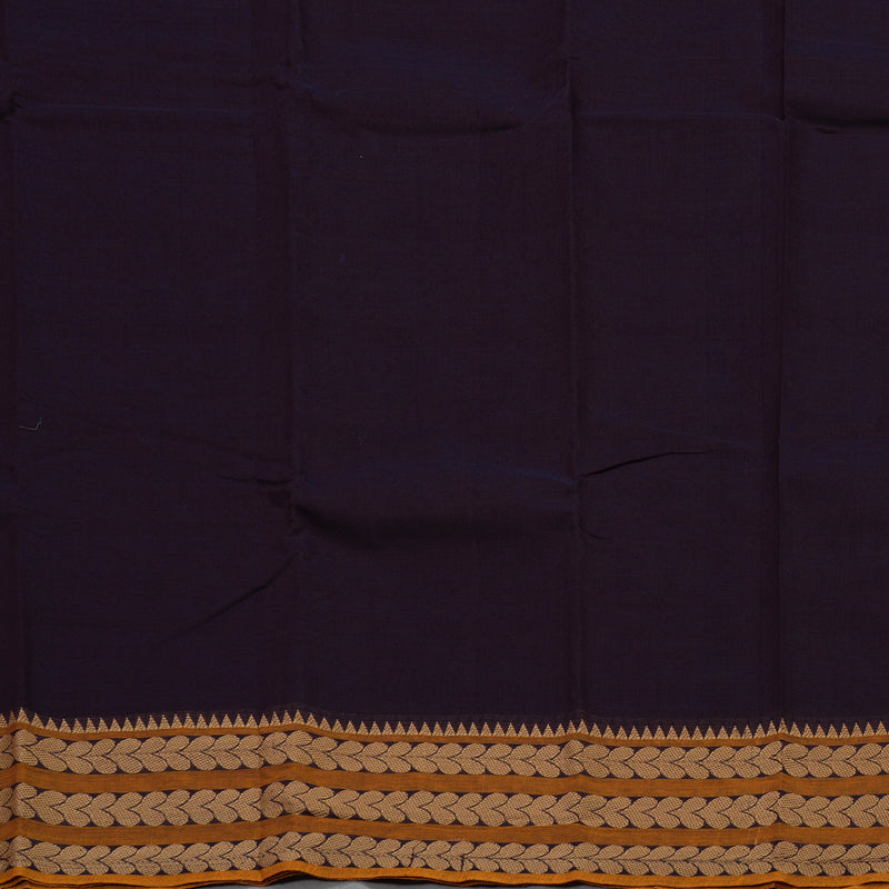 Hayagrivas Handloom Pure Cotton Saree in Captivating Plum purple KBE104D3-50
