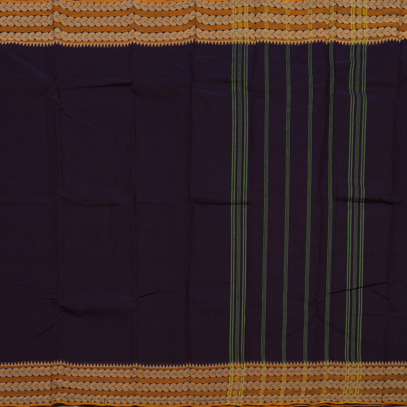 Hayagrivas Handloom Pure Cotton Saree in Captivating Plum purple KBE104D3-50