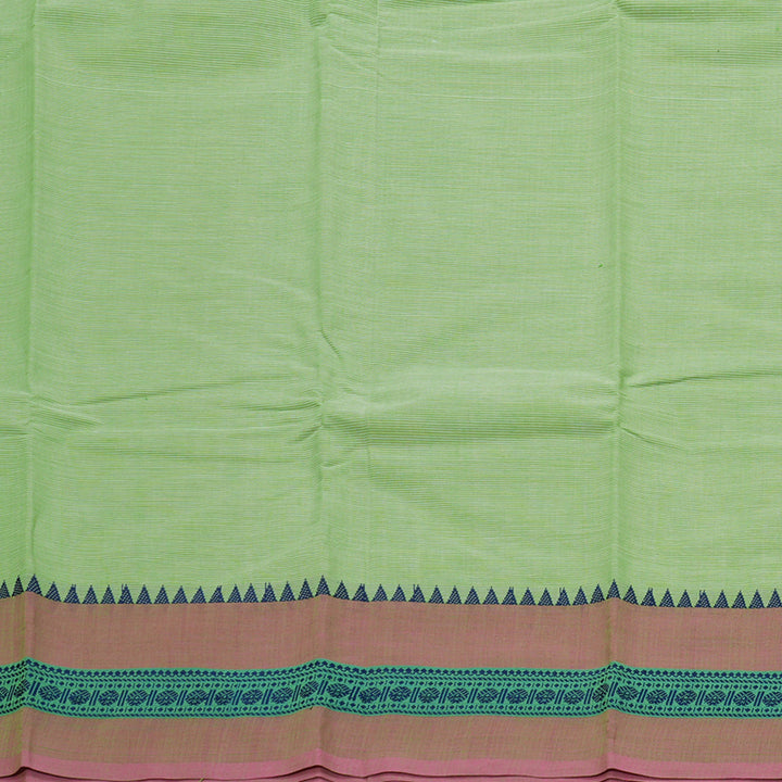 Hayagrivas Handloom Pure Cotton Saree in Muted Pastel green KBE104D3-63