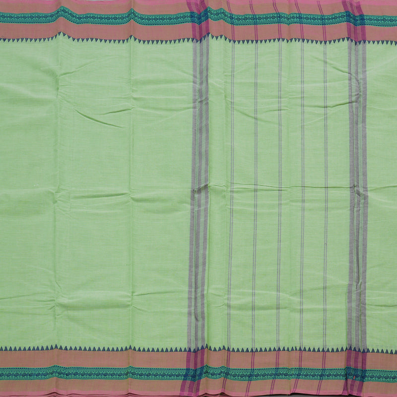 Hayagrivas Handloom Pure Cotton Saree in Muted Pastel green KBE104D3-63