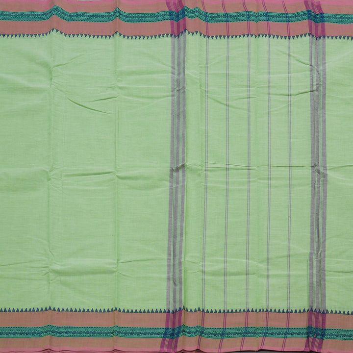 Hayagrivas Handloom Pure Cotton Saree in Muted Pastel green KBE104D3-63