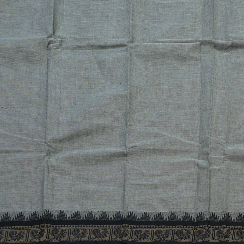 Hayagrivas Handloom Pure Cotton Saree in Lovely Silver Grey KBE104D3-65