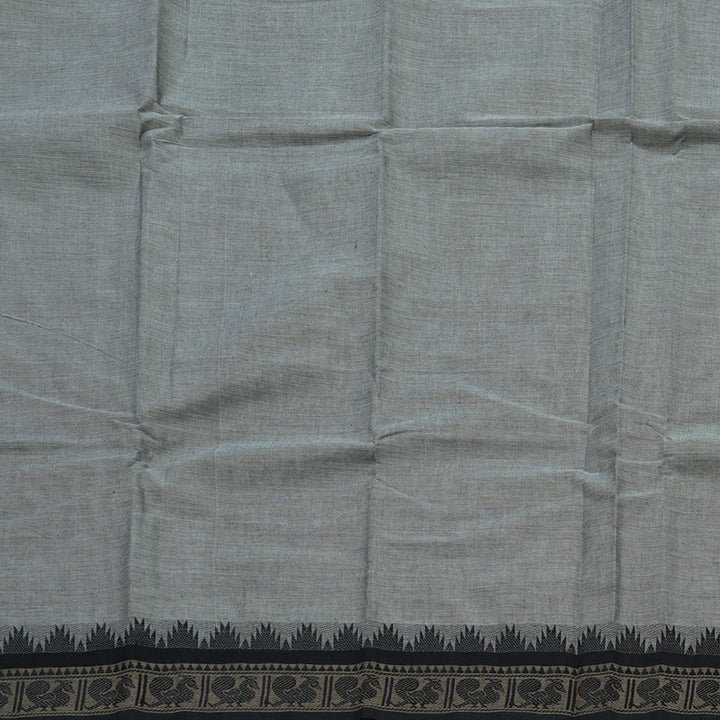 Hayagrivas Handloom Pure Cotton Saree in Lovely Silver Grey KBE104D3-65