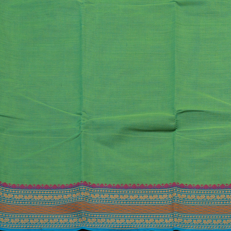 Hayagrivas Handloom Pure Cotton Saree in Refreshing Sea Green KBE104D3-66