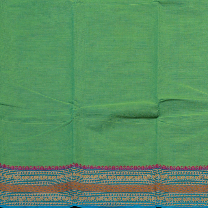 Hayagrivas Handloom Pure Cotton Saree in Refreshing Sea Green KBE104D3-66