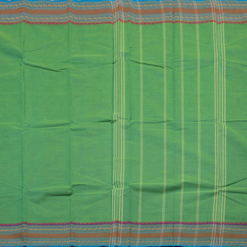 Hayagrivas Handloom Pure Cotton Saree in Refreshing Sea Green KBE104D3-66